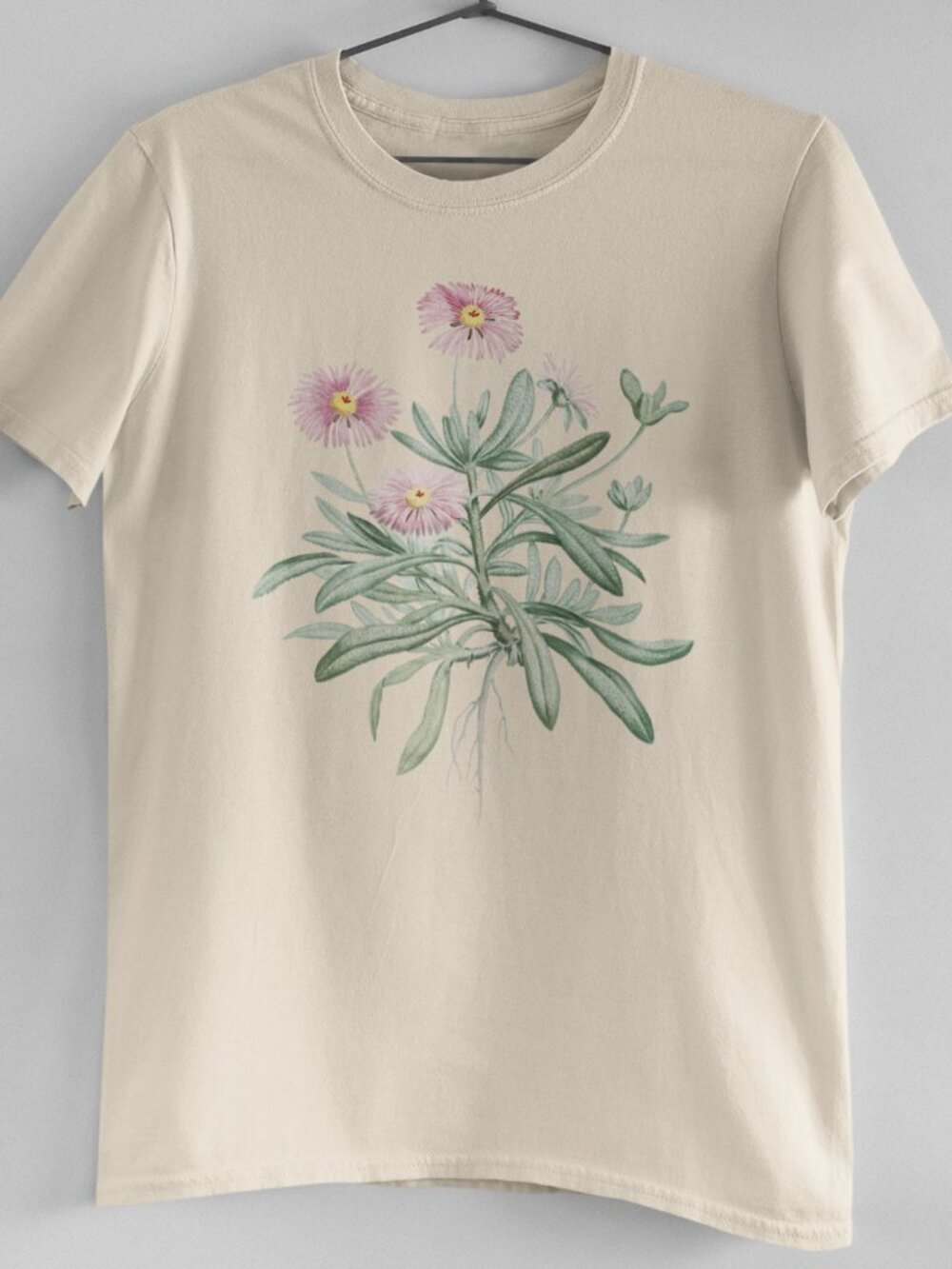 Livingstone Daisy Vintage Floral Print Short Sleeve Graphic Tee T-shirt S-XXL - Picture 3 of 5